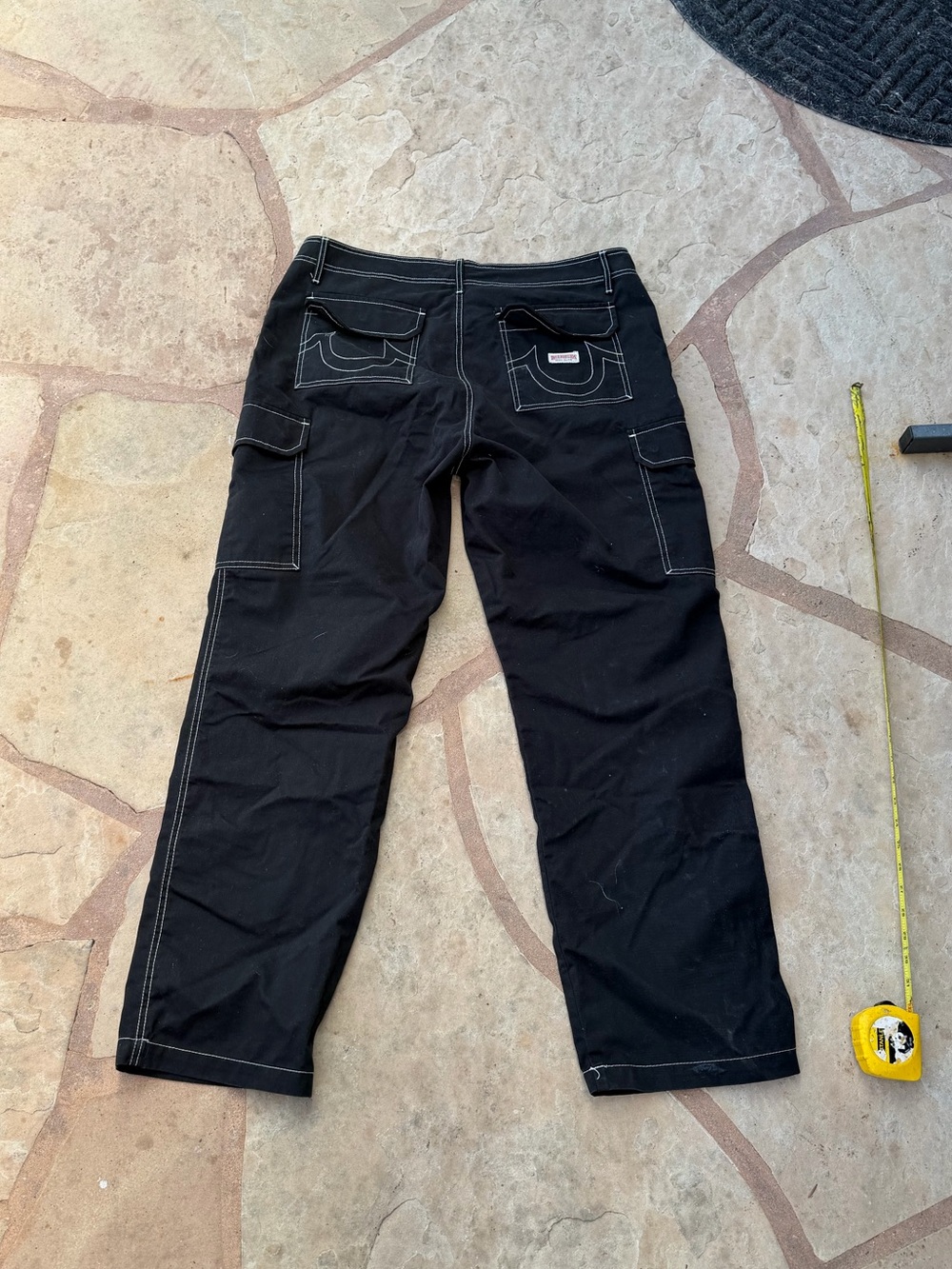 True Religion Jeans Men's Cargo Pants Jet Black Size 36